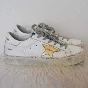 Golden Goose High Star Leather Sneakers